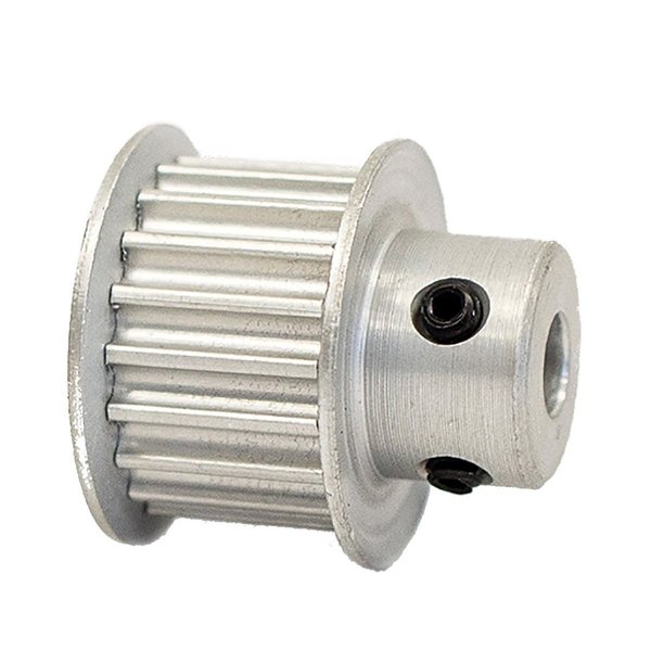 B B Manufacturing 19-3P09-6FA2, Timing Pulley, Aluminum, Clear Anodized 19-3P09-6FA2